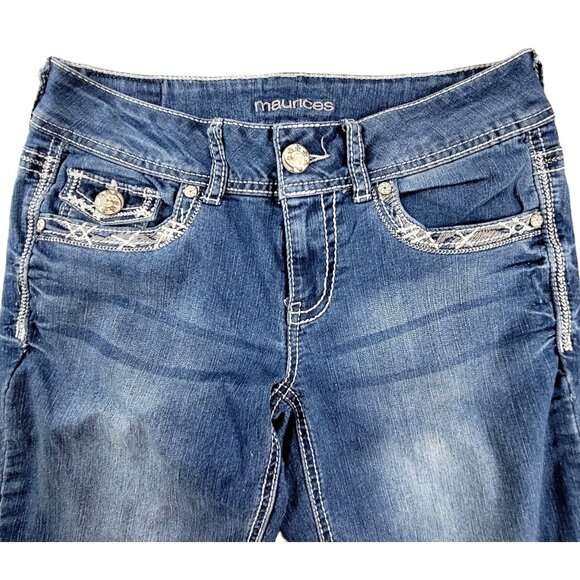 Maurices Womens Jeans Decorative Pocket Stitching size 6 Regular JH1598503 - Picture 4 of 6